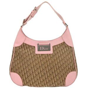 Christian Dior Pink Beige Street Chic Trotter Hobo Bag 08-RU-0056 125385